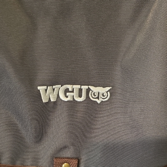 WGU Gray and Brown Men's Backpack A12 Never Used - Picture 2 of 8